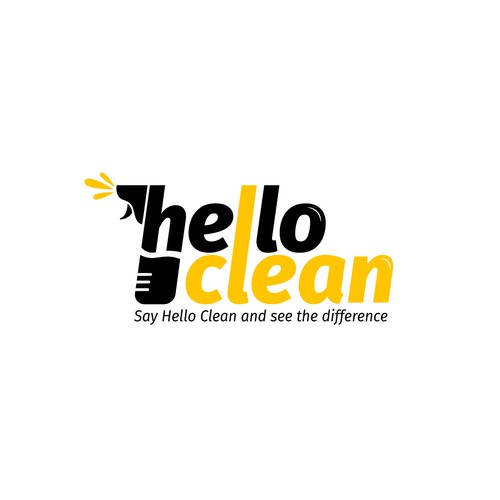 Bold logo for a cleaning service business.