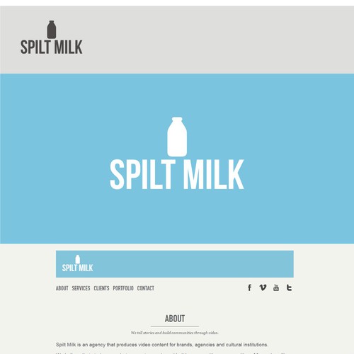 Got Milk? Spilt Milk is looking for a new logo, all dairy/retro signage fans apply!