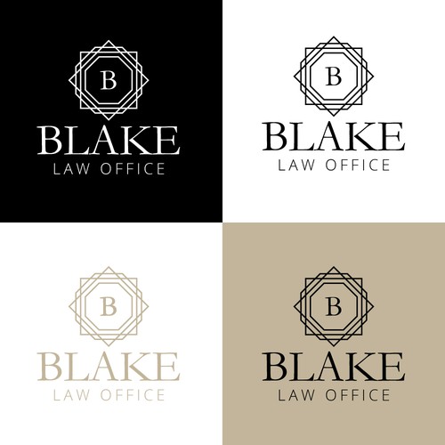 Traditional logo for law practice