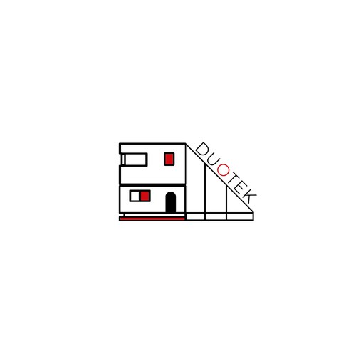 Duotek minimalist logo 