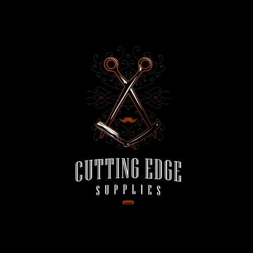 tatto style logo for barber shop