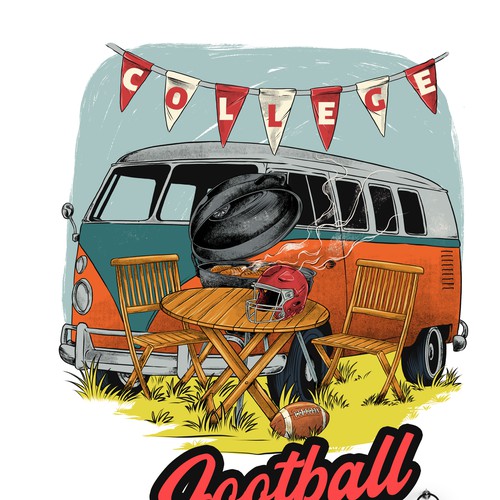 Football party tailgating