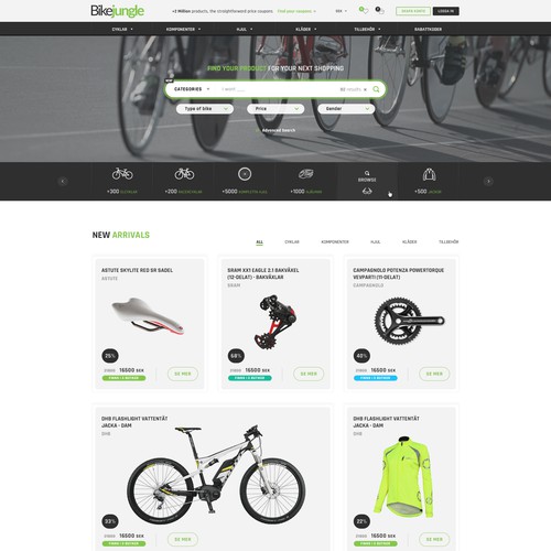 Bike Jungle Webdesign