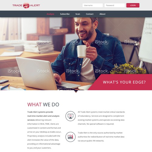 Landing page 