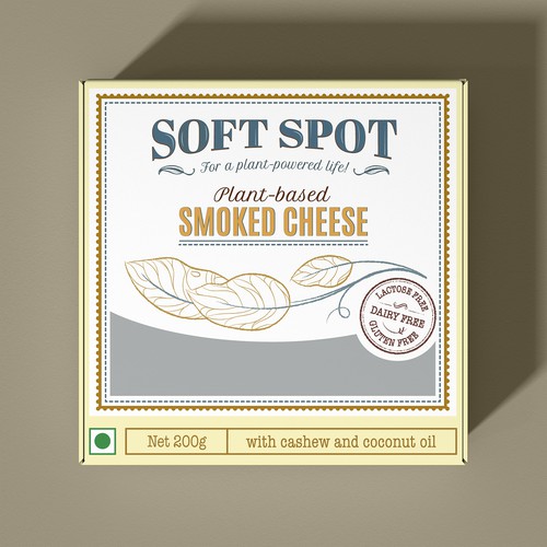 Vegan cheese packaging design 