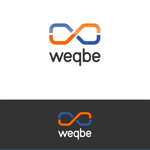 Clean, strong logo for weqbe company