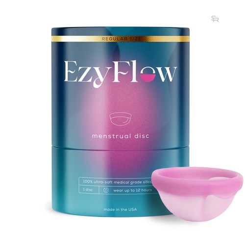 EzyFlow – Menstrual Disc Packaging Design