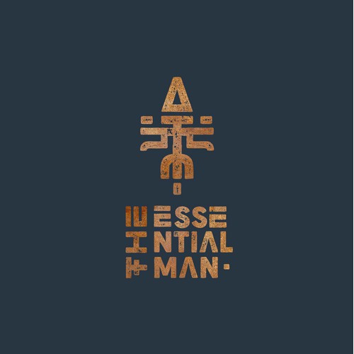 Tribal looking logo for Conscious Masculinity Coaching Brand