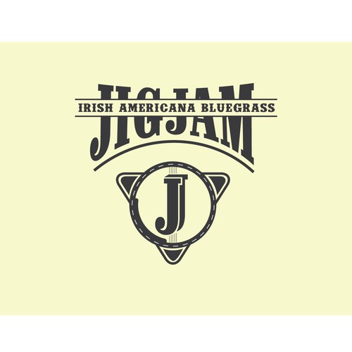 A logo concept for a bluegrass band