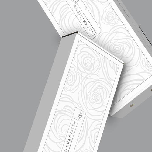 Packaging design for a rose carton