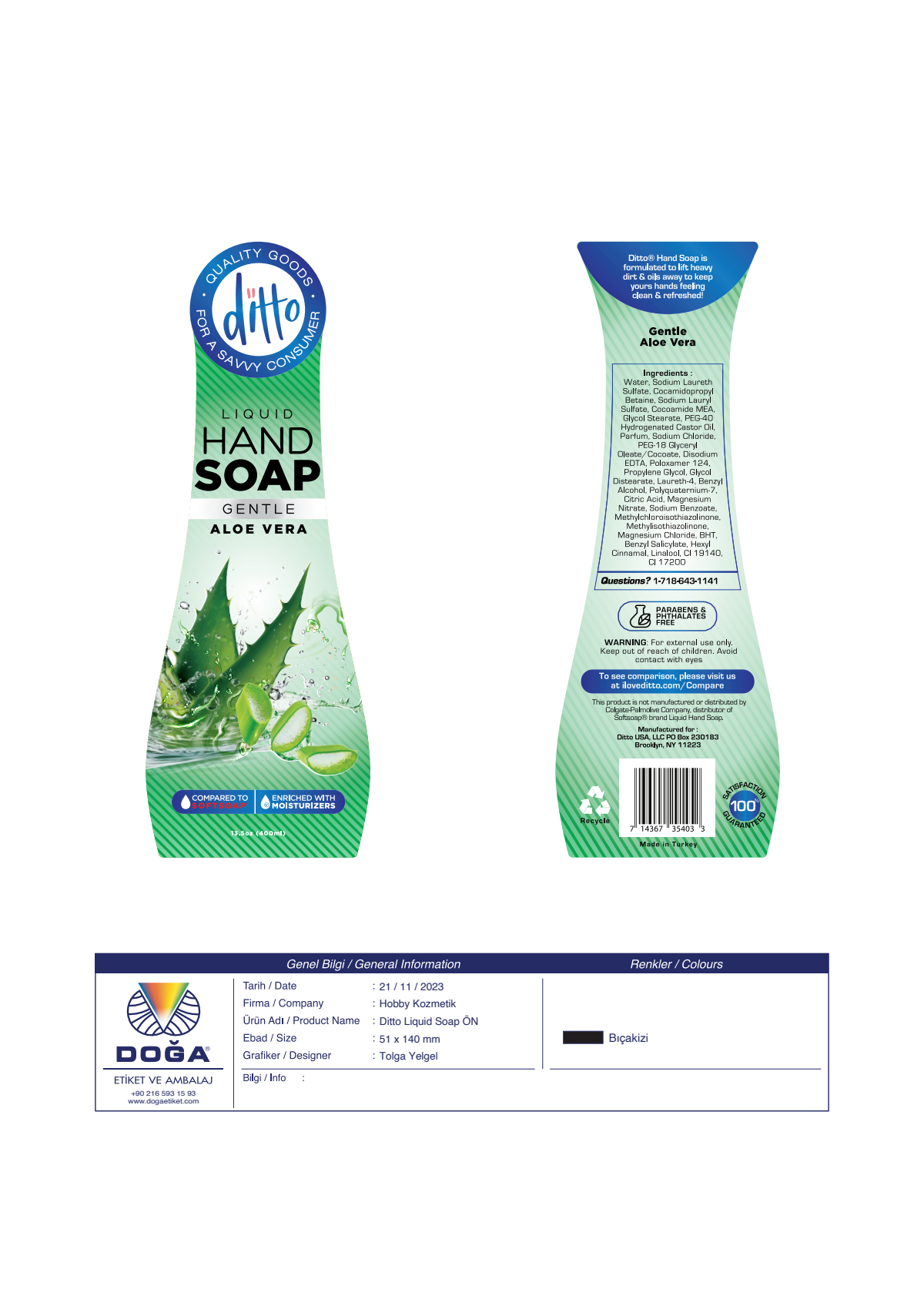 revised label