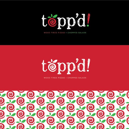 Logo for topp'd! pizza and salad