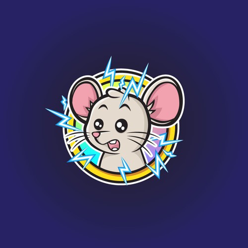 Meme Cryptocurrency Comical Mouse logo