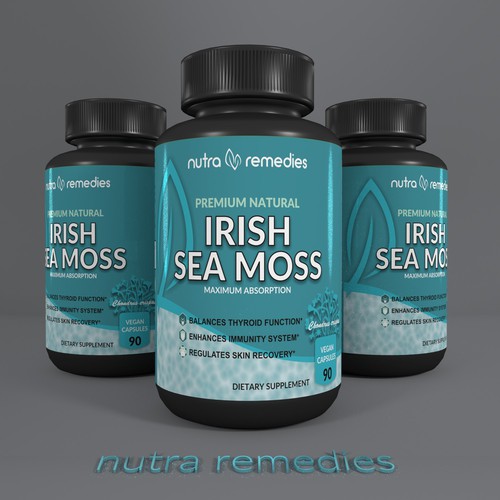 IRISH SEA MOSS LABEL