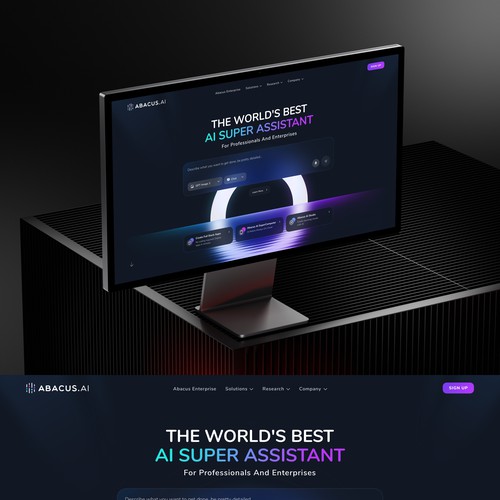  New Home Page For An Agentic AI platform