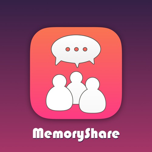 App logo concept for a memory sharing application #1