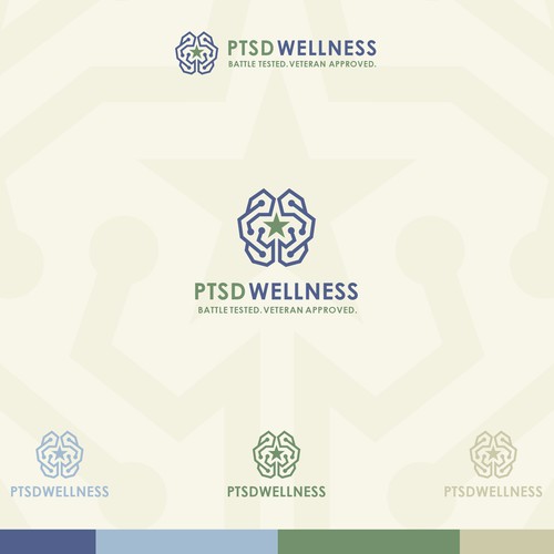 Logo & Brand Guide and System Identity Design for PTSD Wellness