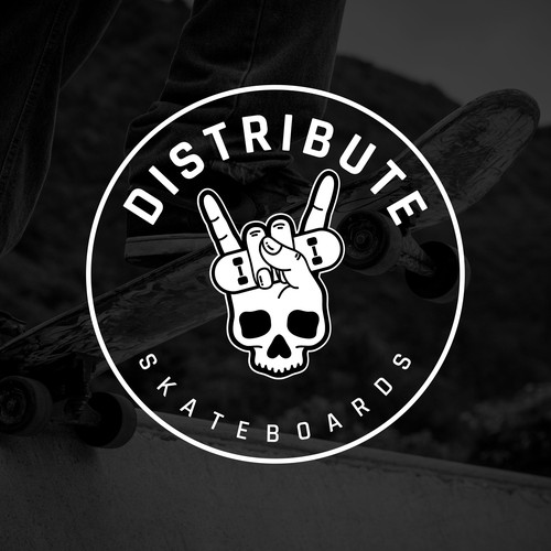 Logo for Distribute Skateboards