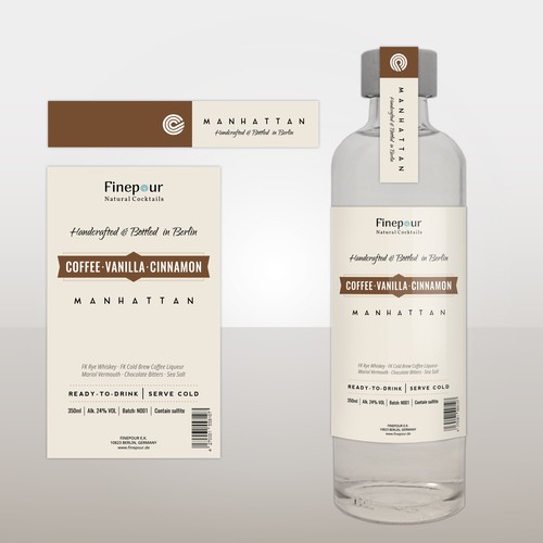 Label for cocktail