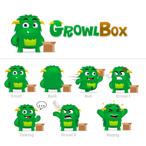 Fun mascot design for new moving company 