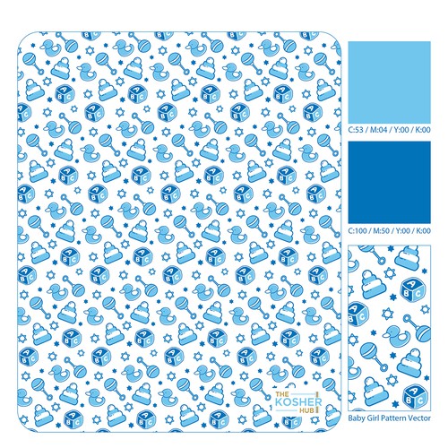 Baby Boy Pattern Vector