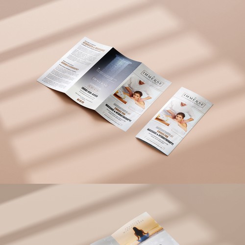 Brochure for Upscale Massage and HydroSpa