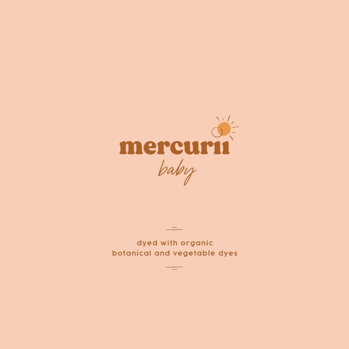 mercurii baby logo and brand design