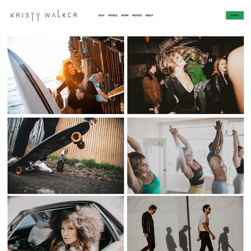 Squarespace Website for Photographer Kristy Walker 