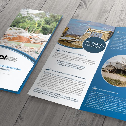 Recognizable brochure for "ESI"