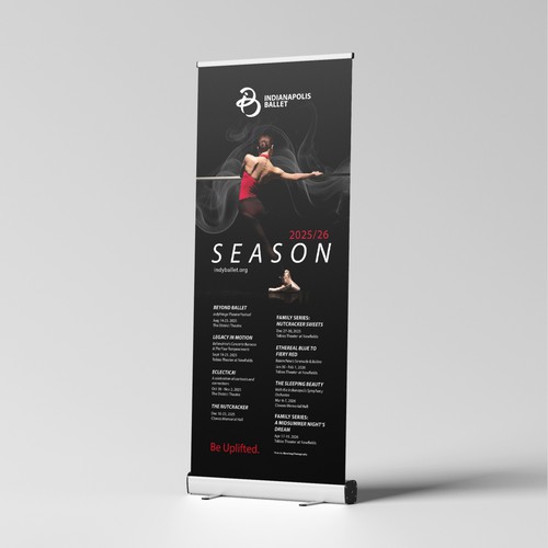An Eye-catching Season Banner For a Professional Ballet Company