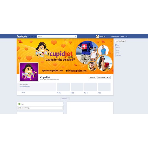 Create KickA** Facebook page for cupidjet.com! - A Dating Site for the Disabled!