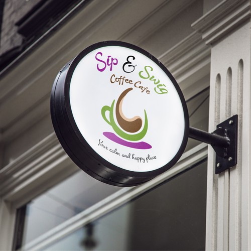 Sip and Swig Mockup coffee shop