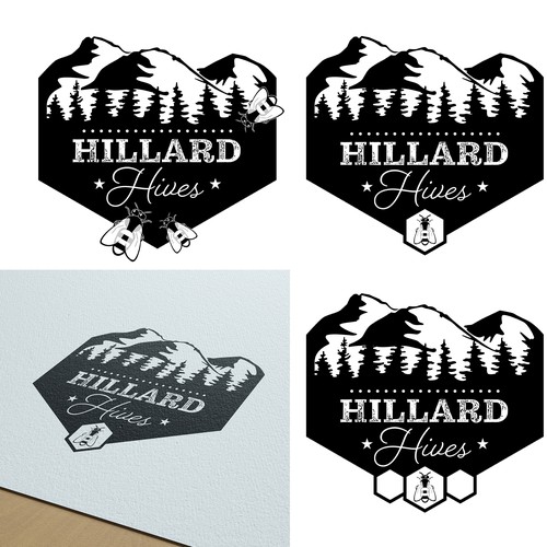 Vintage logo for honey company
