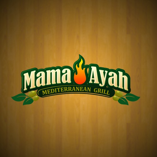 MAMA AYAH  Mediterranean Grill needs a new logo and business card