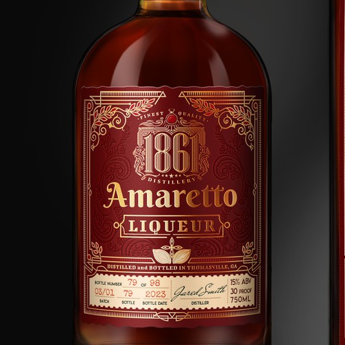 Amaretto Label Design