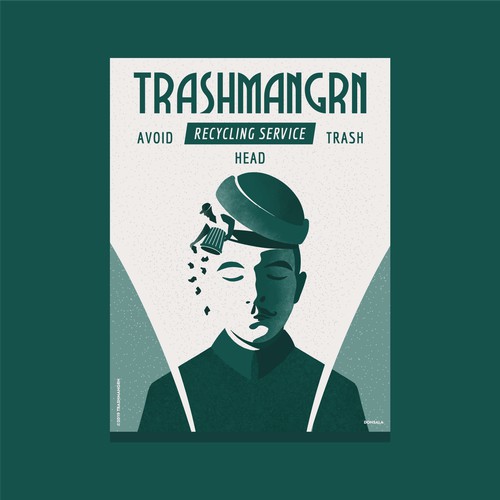 Poster for recycling service DONSALA 