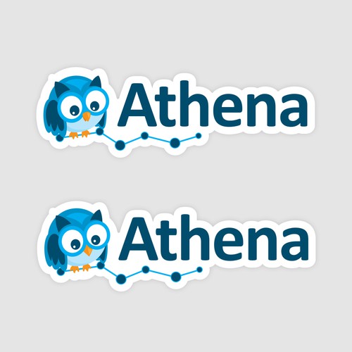 Owl mascot - sticker design