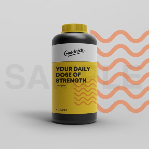 Supplement Packaging Label Concept