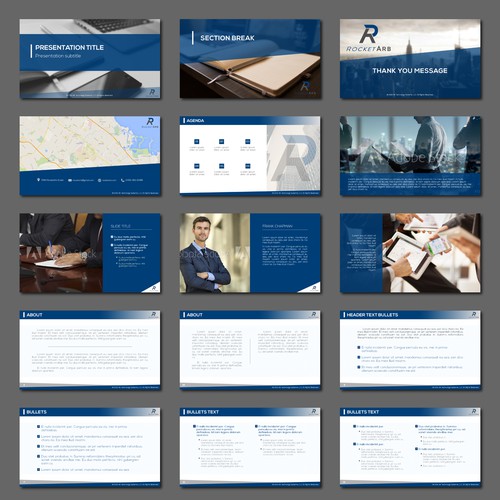 PowerPoint presentation template for tech company