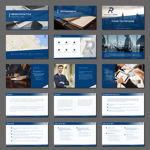 PowerPoint presentation template for tech company