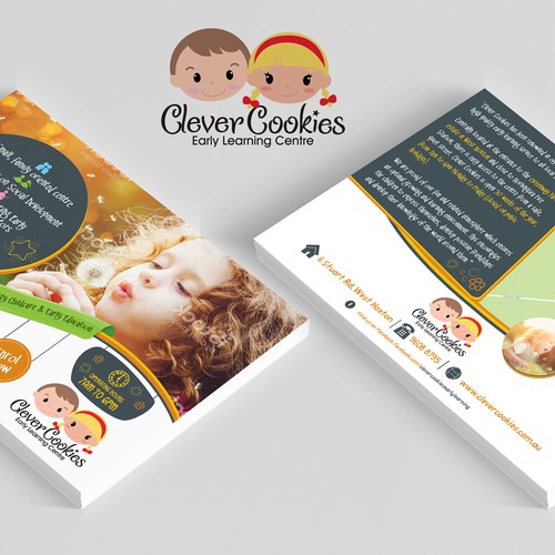 Clever cookies Postcard Flyer Design