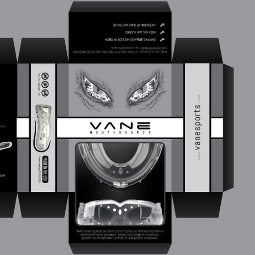 Vane mouthguard - package design