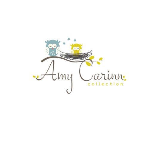 Create an attractive high end/upscale logo for the Amy CarinnCollection of children's mattress bedding and decor'.