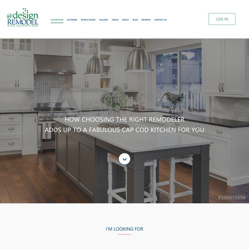Landing Page for @designREMODELE