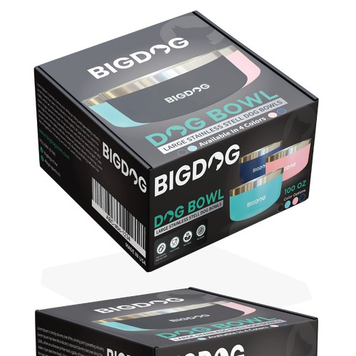 Packaging Design for Large Stainless Steel Dog Bowl