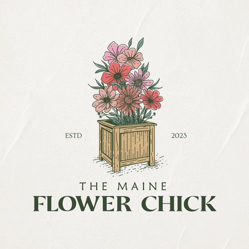 Logo design for flower chick