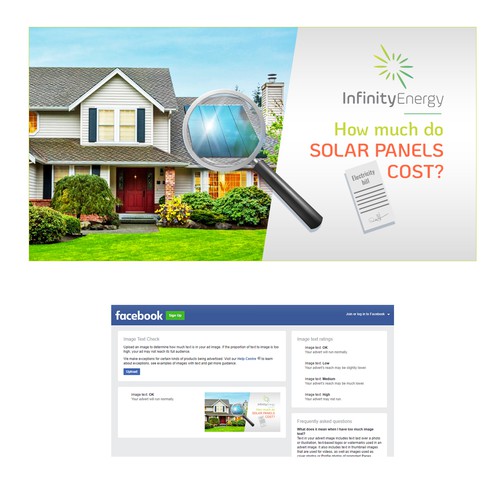 Facebook Ad for a Solar Energy Company