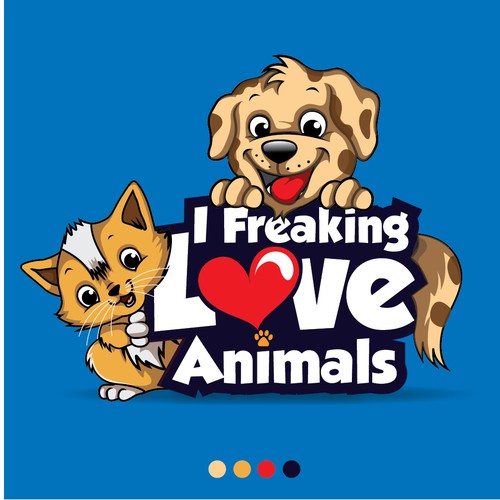 Cartoon animal logo