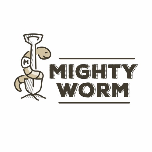 Funny concept for a worm humus company