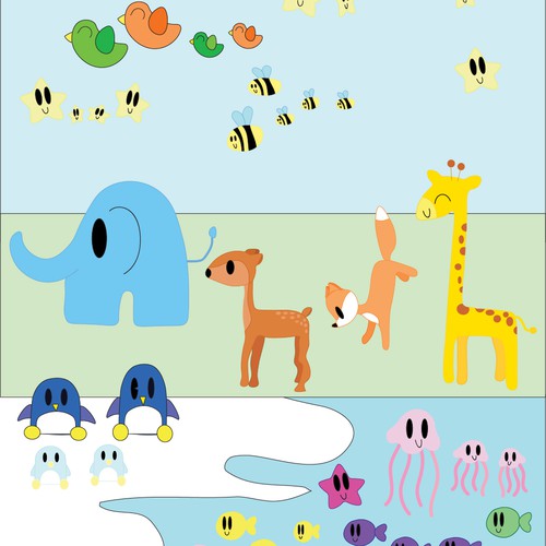 Cute animals stickers